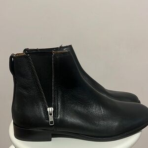 Women's Carly Leather Zip Chelsea Booties